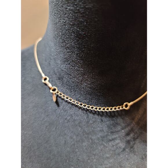 Women's Yellow Teardrop Statement Necklace Adjustable Chain Lock Fashion Jewelry - Picture 6 of 6